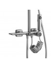 Душевая система тропический душ Rea Helix brushed nickel REA-P6622