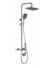 Душевая система тропический душ Rea Helix brushed nickel REA-P6622
