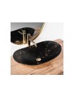 Раковина чаша у ванну Rea Royal 36x60,5 black marble gold REA-U8008