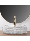 Раковина чаша в ванную Rea Cristal 40x40 transparent REA-U0284