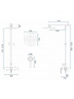Душова система з тропічним душем Rea Aldi chrome REA-P8801