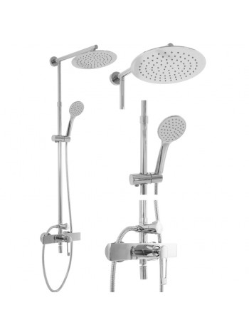 Душова система з тропічним душем Rea Aldi chrome REA-P8801