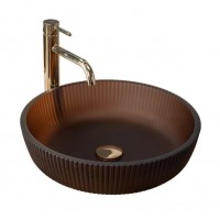 Раковина чаша в ванную Rea Jodi 40x40 brown REA-U0273