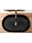 Раковина в ванную накладная Rea Nadia 61x38,5 black stone matt REA-U8565