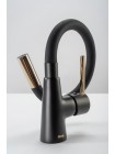 Гибкий Смеситель для кухни Rea ICON black-gold REA-B5682