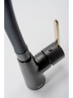 Гибкий Смеситель для кухни Rea ICON black-gold REA-B5682