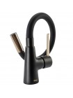 Гибкий Смеситель для кухни Rea ICON black-gold REA-B5682