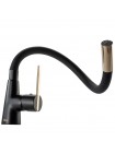 Гибкий Смеситель для кухни Rea ICON black-gold REA-B5682