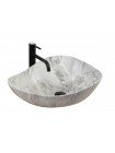 Раковина чаша в ванную Rea Dora Stone 40х51,5 grey REA-U5066