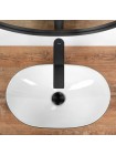 Раковина для ванної накладна Rea Royal 48x30,5 mini black-white REA-U0538
