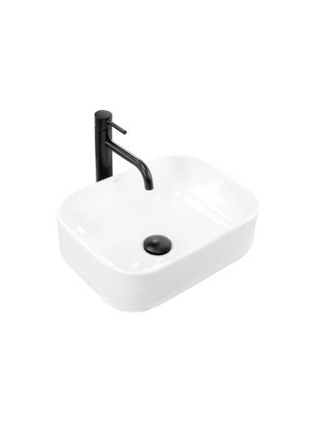 Раковина в ванную накладная Rea Demi Mini 40,5x31 white REA-U5064
