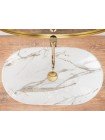 Раковина в ванную накладная Rea Royal 36x62,5 lava REA-U8597