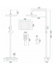 Душевая система с термостатом Rea Rob золото REA-P6623