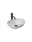 Раковина у ванну накладна Rea Sofia Light Stone 34,5x41 grey REA-U0165