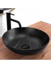 Раковина в ванную накладная Rea Fibo 40,5x40,5 black matt REA-U3301
