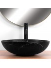 Раковина в ванную накладная Rea Fibo 40,5x40,5 black matt REA-U3301