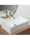 Раковина в ванную накладная Rea Berta 55 56x35,5 white REA-U5055