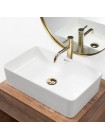 Раковина в ванную накладная Rea Berta 55 56x35,5 white REA-U5055