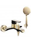 Смеситель для ванны с душем Rea Bloom black/gold REA-B9939