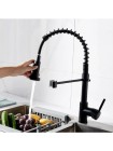 Чёрный Смеситель для кухни с гибким изливом Rea Spring REA-B4804