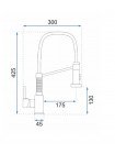 Гнучкий кран на кухню Rea Spring золото REA-B4805