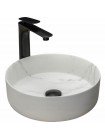 Умивальник у ванну накладний Rea Sami 36x36 marble mat REA-U8703