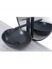 Умивальник на стільницю Rea Sofia 34,5x40,9 black REA-U0333