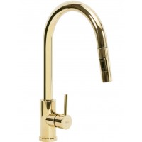 Смеситель на кухню с вытяжным изливом Rea Fresh gold REA-B0669