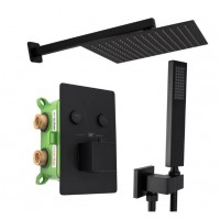 Душова система тропічний душ Rea Fenix black REA-P6357