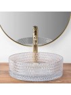 Раковина в ванную накладная Rea Cristal 35,5x35,5 transparentny REA-U9670