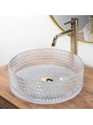 Раковина в ванную накладная Rea Cristal 35,5x35,5 transparentny REA-U9670
