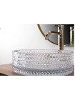 Раковина в ванную накладная Rea Cristal 35,5x35,5 transparentny REA-U9670
