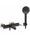 Змішувач для ванни з душем Rea Polo black/gold REA-B9979