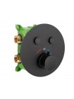 Душова система тропічний душ прихованого монтажу Rea Lungo black REA-P6713