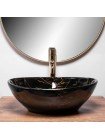 Раковина у ванну накладна Rea Sofia 41x34,5 black marble shiny REA-U5611