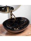 Раковина у ванну накладна Rea Sofia 41x34,5 black marble shiny REA-U5611