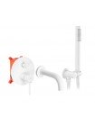 Смеситель для ванны с душем Rea Lungo скрытого монтажа, white + box REA-B6440