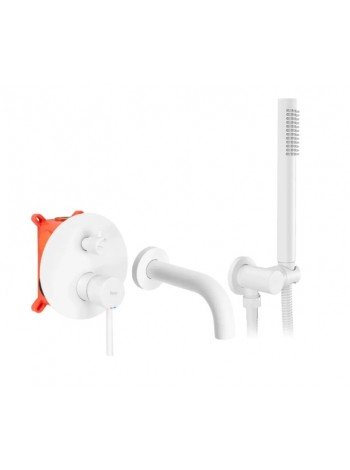 Смеситель для ванны с душем Rea Lungo скрытого монтажа, white + box REA-B6440