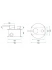 Смеситель для ванны с душем Rea Lungo скрытого монтажа, white + box REA-B6440