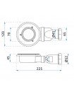 Донний клапан для раковини Rea White 45mm REA-A8740