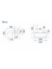 Смеситель для умывальника встраиваемый Rea Owen золото brushed + box REA-B5334