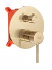 Душова система з тропічним душем Rea Lungo Gold Мат + box REA-P4160
