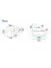 Смеситель для умывальника встраиваемый Rea Owen  хром + box REA-B5331