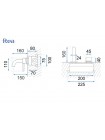 Смеситель для умывальника встраиваемый Rea Lungo чёрный metallic REA-B4421