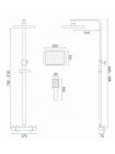 Душевая система тропический душ Rea Tom gold REA-P7102