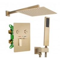 Душова система тропічний душ прихованого монтажу Rea Fenix gold REA-P6358