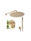 Душевая система тропический душ скрытого монтажа Rea Lungo-Miler gold brush REA-P6716