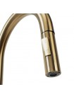 Смеситель для кухни с вытяжным изливом Rea Fresh brushed gold REA-B9148