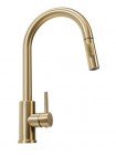 Змішувач для кухні з витяжним виливом Rea Fresh brushed gold REA-B9148