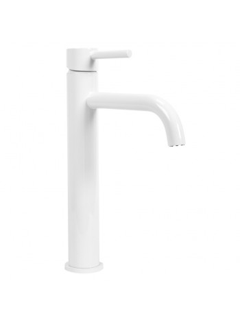 Змішувач для умивальника Rea Lungo високий white REA-B4400